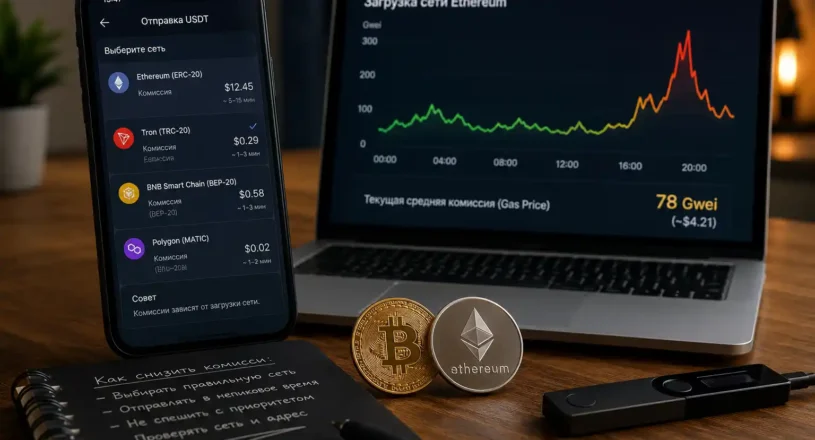 Почему комиссия за перевод USDT может быть $15, а может — всего пару центов