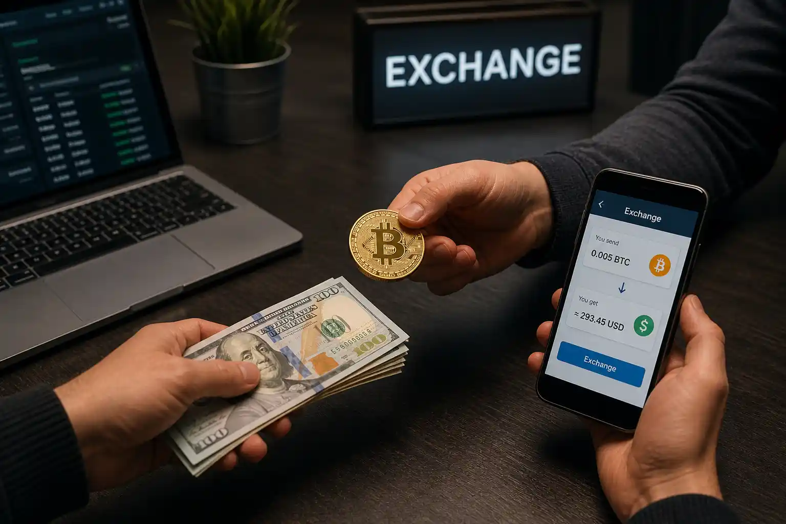 Обналичивание криптовалюты через обменники