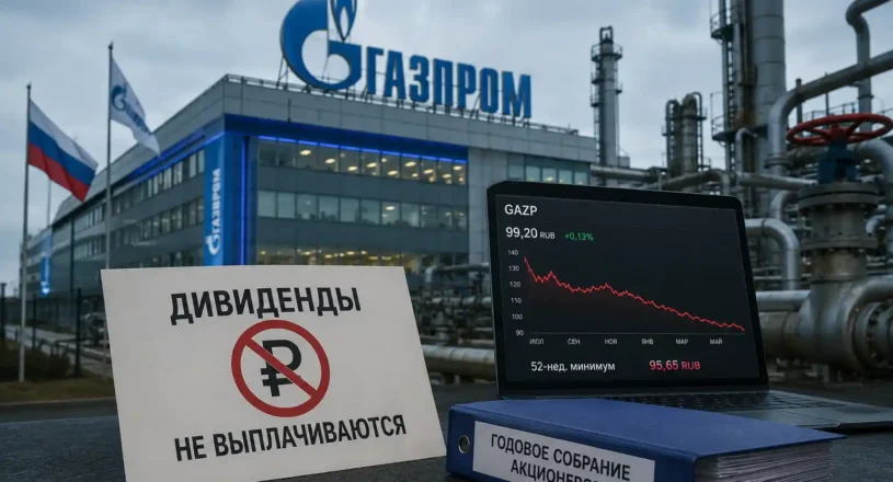 Газпром четвертый год подряд отказался от дивидендов