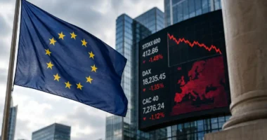 Европейские акции снова проигрывают глобальному рынку